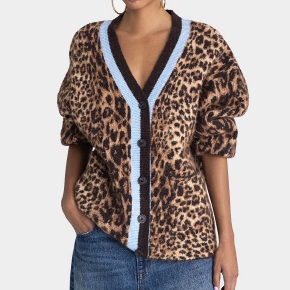 KBB by KAHLANA Women's 'The Slouchy
Cardigan' - Tan Leopard